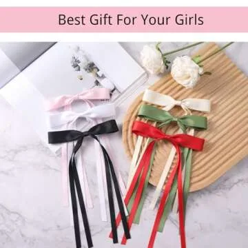 SEVEN STYLE 12 PCS Vibrant Hair Bows for Women Accessories