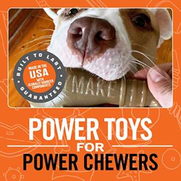 BULLYMAKE Nylon Turkey Leg Chew Toy For Dogs | Durable Dog Toy for Aggressive Chewers | Made in USA