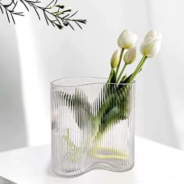 Aoderun Footprint-Shaped Glass Vase for Elegant Home Decor