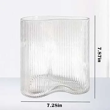 Aoderun Footprint-Shaped Glass Vase for Elegant Home Decor
