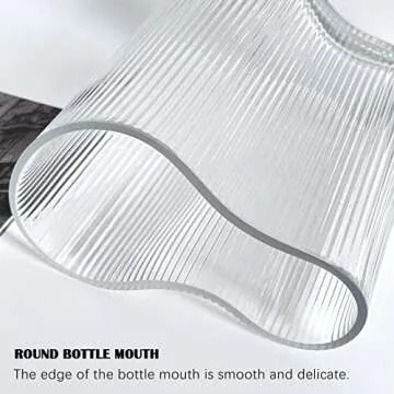 Aoderun Footprint-Shaped Glass Vase for Elegant Home Decor