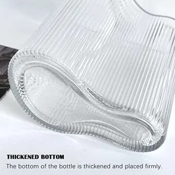 Aoderun Footprint-Shaped Glass Vase for Elegant Home Decor