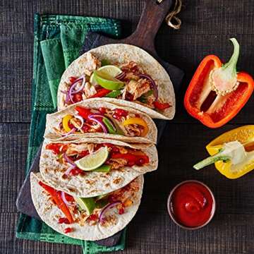 Olé Xtreme Wellness® High Fiber | 5.5" Flour Tortillas | Low Carb |Keto Friendly | 7.9 oz.| 8 Count (Pack of 4)