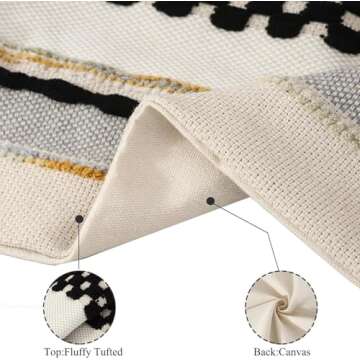 Tosleo Decorative Throw Pillow Covers 18x18 Set of 2 Boho Chenille Tufted Pillow Cover Textured Pill...