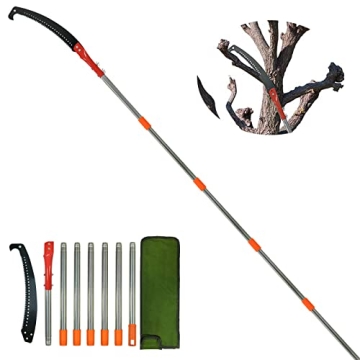 Pole Saws for Tree Trimming - 10.5 Feet Manual Extension for Safe Pruning