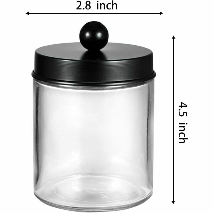 Apothecary Jars - Rustic Bathroom Storage Organizer