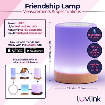 Connected Friendship Lamp Set - WiFi & Bluetooth