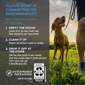 Cloud Star Tricky Trainers Soft & Chewy Dog Training Treats 14 oz Pouch, Salmon Flavor, Low Calorie Behavior Aid with 360 treats