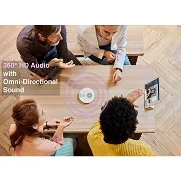 YAMAHA YVC-200 Portable USB & Bluetooth Speakerphone, Hold Meetings Anywhere, Noise Reducing Conference Phone with 10-Hour Rechargeable Battery Life