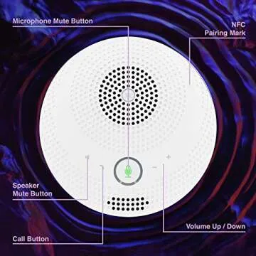 YAMAHA YVC-200 Portable USB & Bluetooth Speakerphone, Hold Meetings Anywhere, Noise Reducing Conference Phone with 10-Hour Rechargeable Battery Life