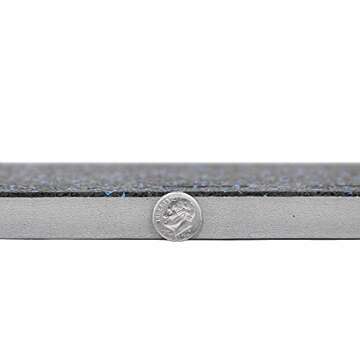 IncStores 3/4" Thick Impact Foam Rubber Floor Tiles, Interlocking Home Gym Floor Matts for Weight & Workout Equipment Room Padding, 2'x2' Tiles, Blue, 10 Pack, 40 Sq/Ft