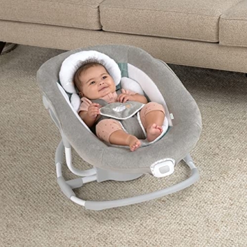 Ingenuity InLighten 2-in-1 Baby Swing Rocker Cool Mesh Vibrations