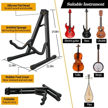 Mdvora Guitar Accessories Set: Gig Bag, Stand & Strap