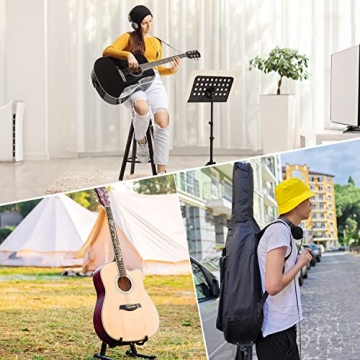 Mdvora Guitar Accessories Set: Gig Bag, Stand & Strap