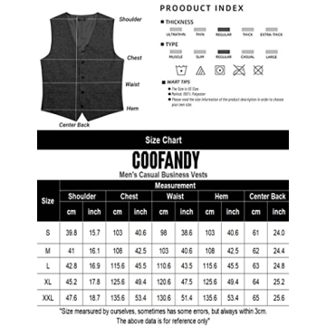 COOFANDY Men's Elegant Business Dress Vest in Khaki