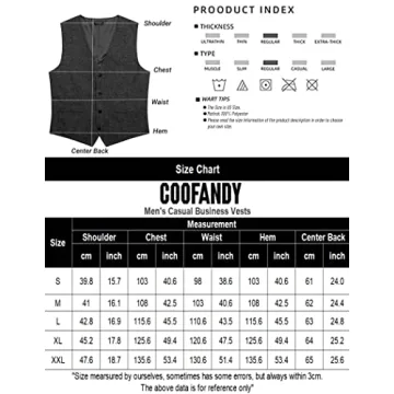 COOFANDY Men's Elegant Business Dress Vest in Khaki
