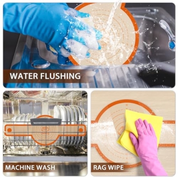 Silicone Bread Sling for Dutch Oven, 2 Pcs Non-Stick & Easy to Clean Bread Baking Mat Set, Reusable Bread Sling with Long Handle to Transfer Sourdough