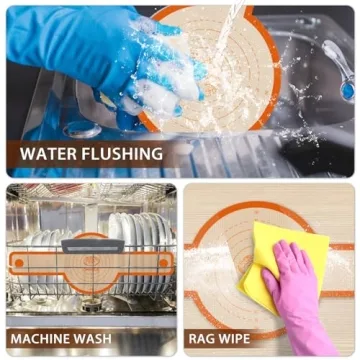 Silicone Bread Sling for Dutch Oven, 2 Pcs Non-Stick & Easy to Clean Bread Baking Mat Set, Reusable Bread Sling with Long Handle to Transfer Sourdough