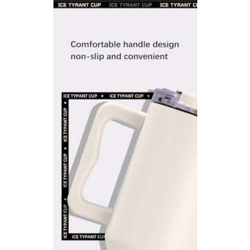 TLINNA Ceramic coating Liner 100% Leakproof 316 Stainless Steel Vacuum Insulated Tumbler with Lid and Straw for Water, Iced Tea or Coffee, Smoothie and More (Classic White, 40 oz)