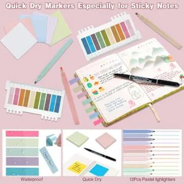 HRFGWDD 52 PCS Aesthetic School Supplies Kit