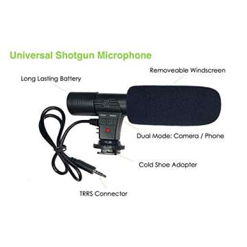 DigiPower Essentials 5PC Video Blogging Kit…, Black, Medium (DPS-VLG5)