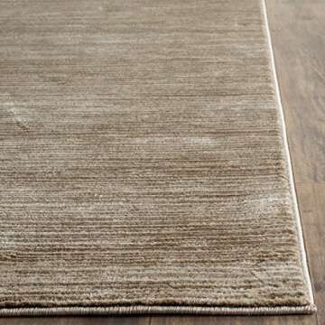 SAFAVIEH Vision Collection Area Rug - 8' x 10', Light Brown, Modern Ombre Tonal Chic Design, Non-Shedding & Easy Care, Ideal for High Traffic Areas in Living Room, Bedroom (VSN606C)