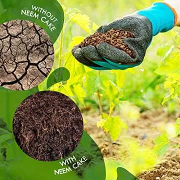 Neem Organics-Orgo Neem Cake | Best 100% Organic Fertilizer for Indoor and Outdoor Plants, Lawns & Garden Growth | Slow Release, Natural Plant Food | OMRI Listed (5 lbs)