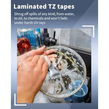 Oozmas Compatible Label Tape Replacement for TZe-135 TZ135 Compatible with Brother P-Touch White on Clear Tape 1/2 Inch 26.2 Feet for PT-D210 PT-D220 PT-H110 Label Maker Refills, 2 Pack
