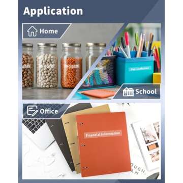 Oozmas Compatible Label Tape Replacement for TZe-135 TZ135 Compatible with Brother P-Touch White on Clear Tape 1/2 Inch 26.2 Feet for PT-D210 PT-D220 PT-H110 Label Maker Refills, 2 Pack