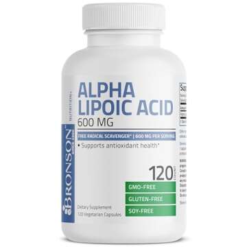 Bronson Alpha Lipoic Acid 600 MG - Antioxidant Support