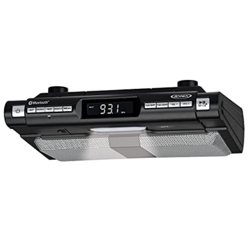Jensen Wireless Kitchen Bluetooth System FM Radio LED Light