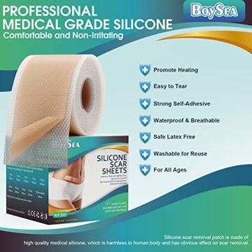 Professional Silicone Scar Sheets for Effective Scar Healing