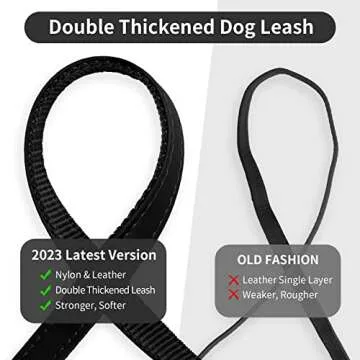 Dog Collars for Medium Dogs with Leash, Epesiri Spiked Dog Collar for Large Dogs, Dog Collar, Studded Rivet Pit Bull Leather Dog Collar Durable Cat Collar for Small Medium Large Pet Gift