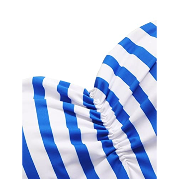 Stylish SweatyRocks Bandeau One Piece Swimsuit for Women