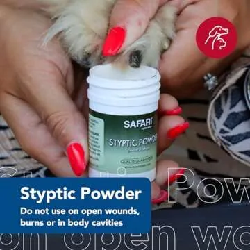 Coastal Pet Safari Pet Styptic Powder - Quick Blood Stopper for Pet First Aid Kit and Grooming