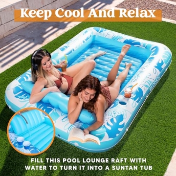 Sloosh Inflatable Tanning Float XL - Perfect Summer Lounger