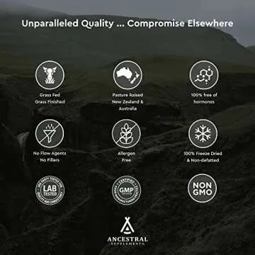 Ancestral Supplements Grass Fed Beef Spleen Supplement, 3000mg Beef Organ Spleen Support Formula Promotes Digestive, Immune, Iron, Energy and Allergy Health, Non GMO, 180 Capsules