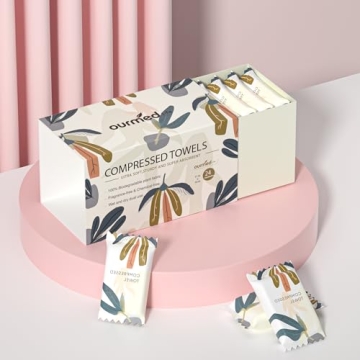 Ourmed Life Compressed Camping Face Towels - Biodegradable & Travel-Ready