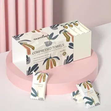 Ourmed Life Compressed Camping Face Towels - Biodegradable & Travel-Ready