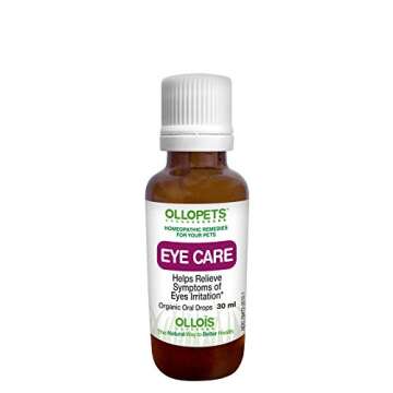 OLLOPETS Eye Care, Organic Homeopathic Remedy for All Pets, 1 Fl Ounce