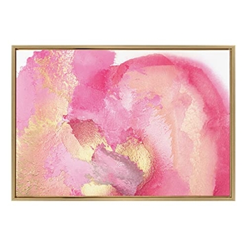 Kate and Laurel Pink Golden Hour Framed Canvas Art