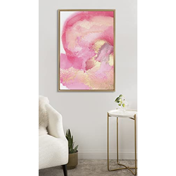 Kate and Laurel Pink Golden Hour Framed Canvas Art