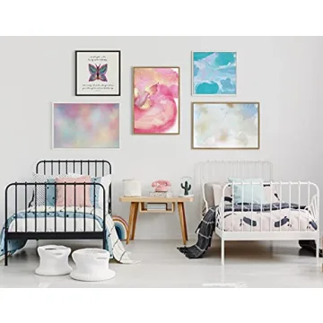 Kate and Laurel Pink Golden Hour Framed Canvas Art