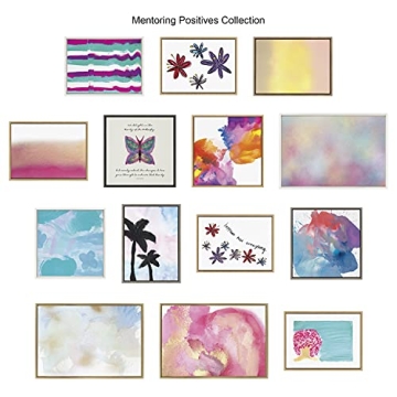 Kate and Laurel Pink Golden Hour Framed Canvas Art