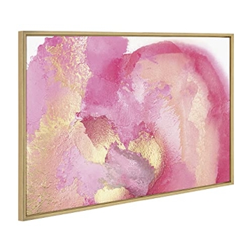 Kate and Laurel Pink Golden Hour Framed Canvas Art
