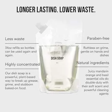 Natural Dish Soap Plant-Based Eco-Friendly | Public Goods