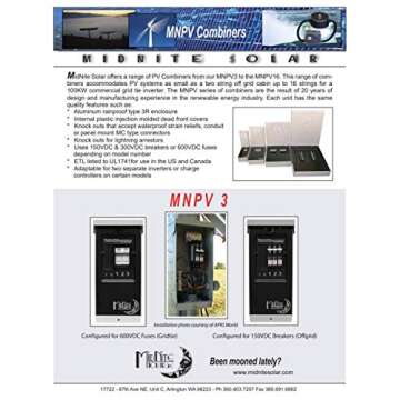 SoldonSUN MNPV3 Solar Photovoltaic Combiner Enclosure