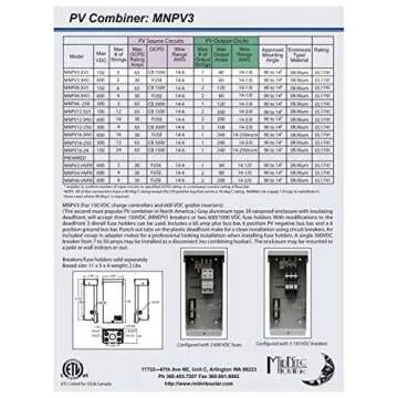 SoldonSUN MNPV3 Solar Photovoltaic Combiner Enclosure