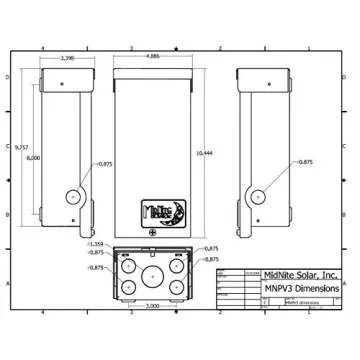 SoldonSUN MNPV3 Solar Photovoltaic Combiner Enclosure