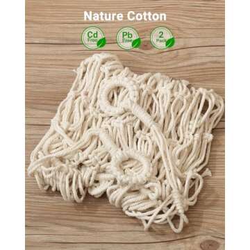 iKeelo 2 Pack Stuffed Animal Storage Hammock Net, Nursery Hanging Organizer for Teddy Bears and Plush Toys, Large Corner Stuffy Holder for Kids Bedroom and Playroom